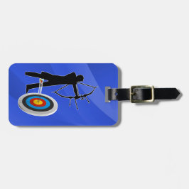 Archery - Archer and Target design Bagagelabel