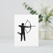 Archery archer briefkaart (Staand voorkant)