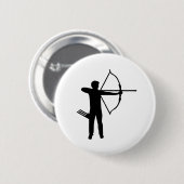 Archery archer ronde button 5,7 cm (Voorkant /achterkant)