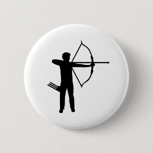 Archery archer ronde button 5,7 cm