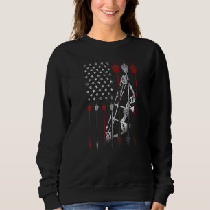 Archery Archer Usa American Flag  Arrow Com Trui