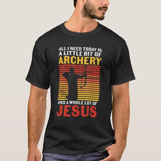 Archery Archers  Archery And A Whole Bunch Of Jesu T-shirt (Voorkant)