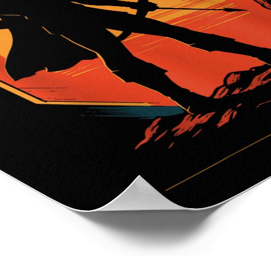 Archery Bow Archer Sunset Silhouette Hunter Poster (Hoek)
