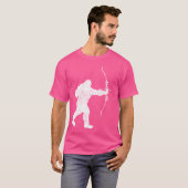 Archery Bowman Archer Bowhunter Arrow Bow Bigfoot T-shirt (Voorkant volledig)