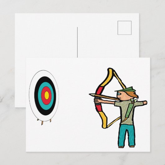 Archery Briefkaart (Voorkant / Achterkant)