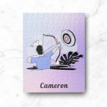 Archery Bullseye & Archer Modern Gradient & Name