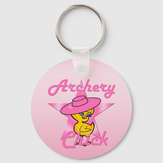 Archery Chick #8 Sleutelhanger (Voorkant)