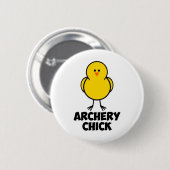 Archery Chick Ronde Button 5,7 Cm (Voorkant /achterkant)