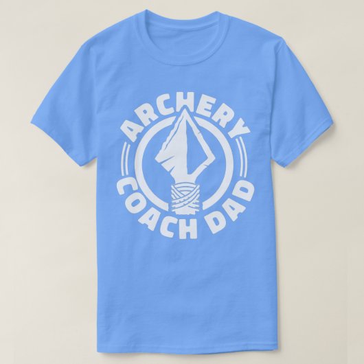 Archery Coach DadTargets Bow Arrows Trainer Archer T-shirt (Design voorkant)