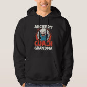Archery Coach Grandma  Coding Software Programming Hoodie (Voorkant)