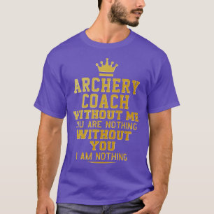 Archery coach Perfect cadeau voor moeder vader fri T-shirt