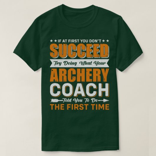 Archery Coach T-shirt (Design voorkant)