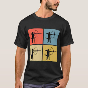 Archery Colorful Retro T-shirt