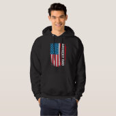 Archery Dad America Us Flag Patriot  Hoodie (Voorkant volledig)