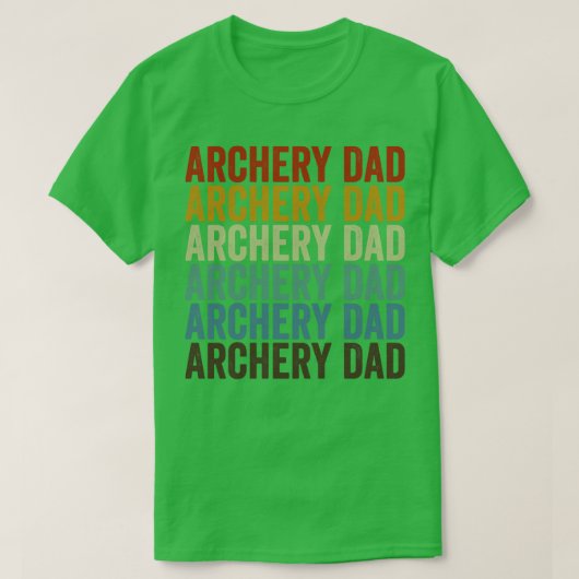 Archery Dad Archer Bow en Arrow Dad Archery T-shirt (Design voorkant)