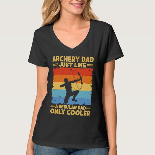 Archery Dad Funny Father's Day Archer Bow Hunter D T-shirt (Voorkant)