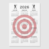 Archery Design 2026 Calendar Magnetic Card (Voorkant)