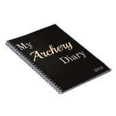 Archery Diary-laptop Notitieboek (Rechterzijde)