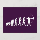 Archery Evolution of an Archery Bow and Arrow Briefkaart (Voorkant)