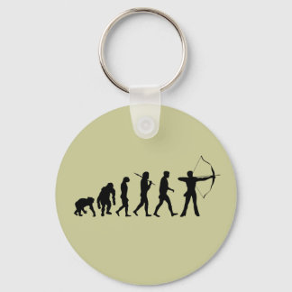 Archery Evolution of an Archery Bow and Arrow Sleutelhanger