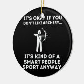 Archery Funny Archery Smart People Sport Keramisch Ornament (Links)