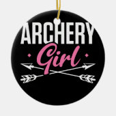 Archery Girl Archers Archery Keramisch Ornament (Voorkant)