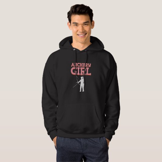 Archery Girl Bowhunting voor Archers Archery Hoodie (Voorkant volledig)