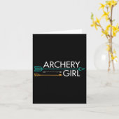 Archery Girl Kaart (Gele Bloem)
