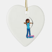 Archery Girl Keramisch Ornament (Rechts)