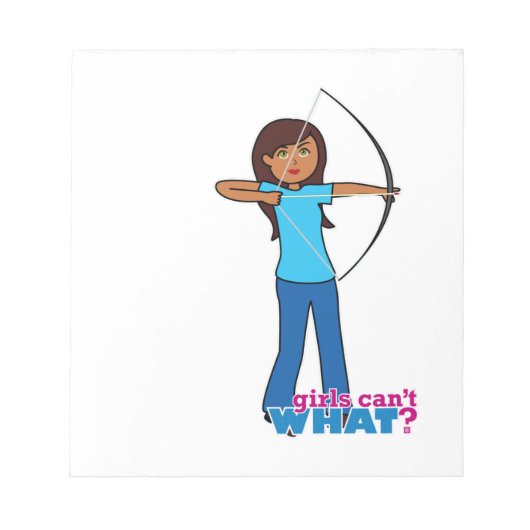 Archery Girl Notitieblok (Voorkant)