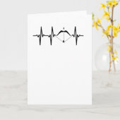 Archery Heartbeat Bow and Arrow Archer Kaart (Gele Bloem)