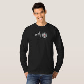 Archery Heartbeat Bow en Arrow Hunter Raglan T-shirt (Voorkant volledig)
