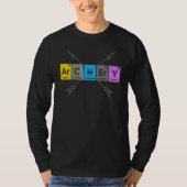 Archery I Periodic Elements Nerd Archery Arrows De T-shirt (Voorkant)
