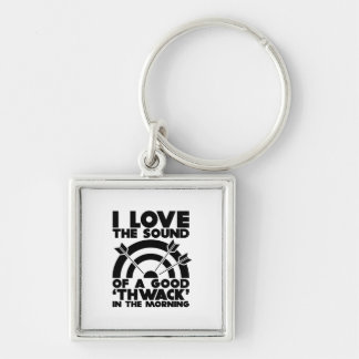 Archery ik hou van het geluid sleutelhanger