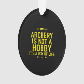 Archery is geen hobby ornament (achterkant)