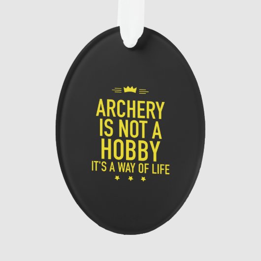 Archery is geen hobby ornament (achterkant)
