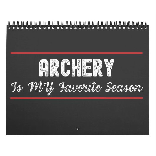 Archery is mijn favoriete seizoen kalender (Hoes)