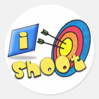 ARCHERY ~ iSHOOT - I SHOOT Ronde Sticker