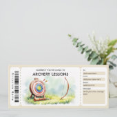 Archery Lessons Gift Voucher Kaart (Staand voorkant)