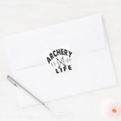 Archery Life Vierkante Sticker (Envelop)