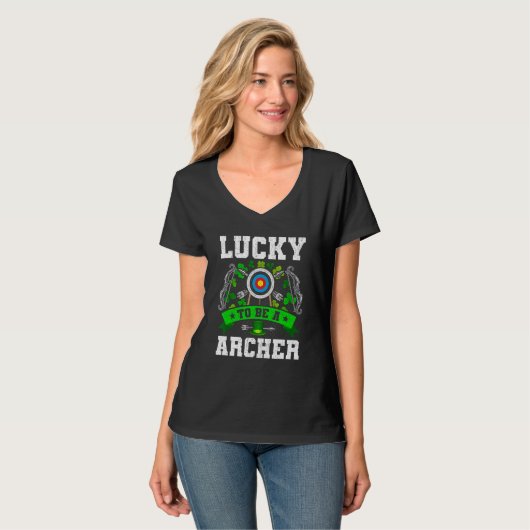 Archery Lucky Archers Bowhunter T-shirt (Voorkant volledig)