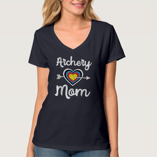 Archery mam Bowoman Archer Moederdag Bowhunter T-shirt (Voorkant)