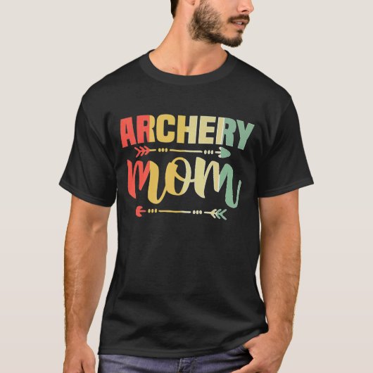 Archery mam die Archer Bow Hunter Arrow T-shirt ja (Voorkant)
