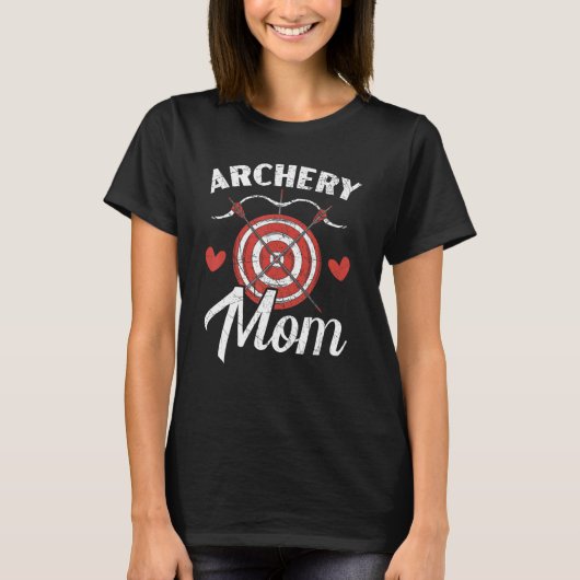 Archery mam Shoot Bow Arrow Bowman Moeder Doelstel T-shirt (Voorkant)