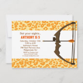 Archery met Colorful Camo Birthday-uitnodiging Kaart (Voorkant)