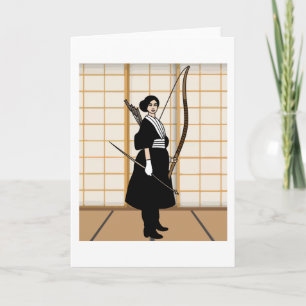 Archery met een buis en een pijltje kaart