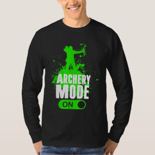 Archery Mode on Cool Hunting Bow Arrow Mannen Kind T-shirt