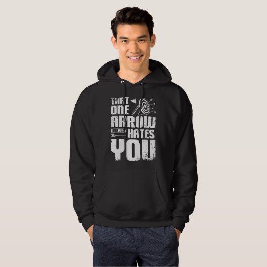 Archery one arrow just hates you hoodie (Voorkant volledig)