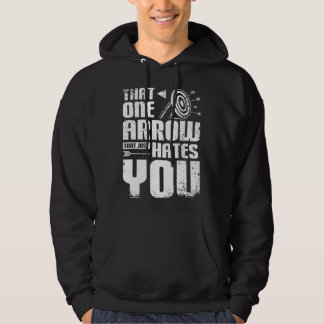 Archery one arrow just hates you hoodie
