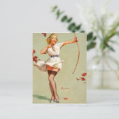 Archery Pin-Up Girl Briefkaart (Staand voorkant)